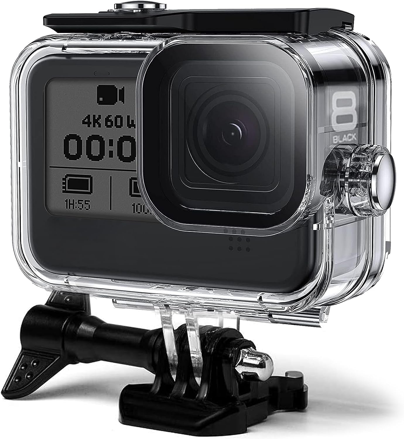 Fitstill 60M/196FT Waterproof Case for Go Pro Hero12 Black/Hero11 Black/Hero10 Black/Hero9 Black,Protective Underwater Diving Housing Shell with Accessories for Hero12/11/10/9 Black Action Camera Camera & Photo Electronics Housings Underwater Photography