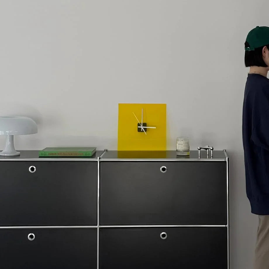 Sleek Solid Color Acrylic Table Clock