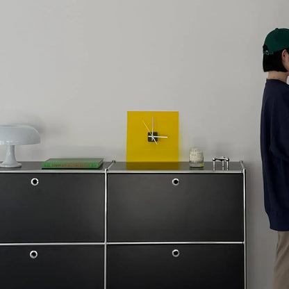 Sleek Solid Color Acrylic Table Clock