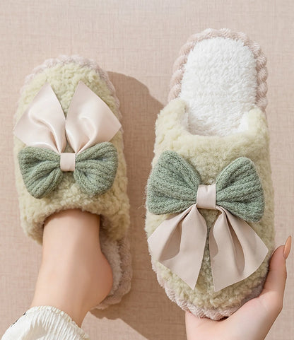 Plush Textured Fleece House Slippers