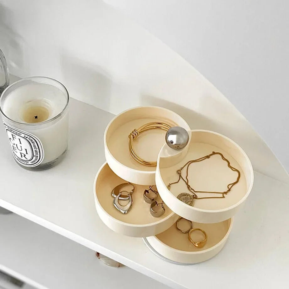 Smooth Swivel Melamine Jewelry Organizer