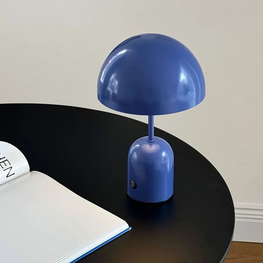 Smooth Mushroom Dome Metal Accent Lamp