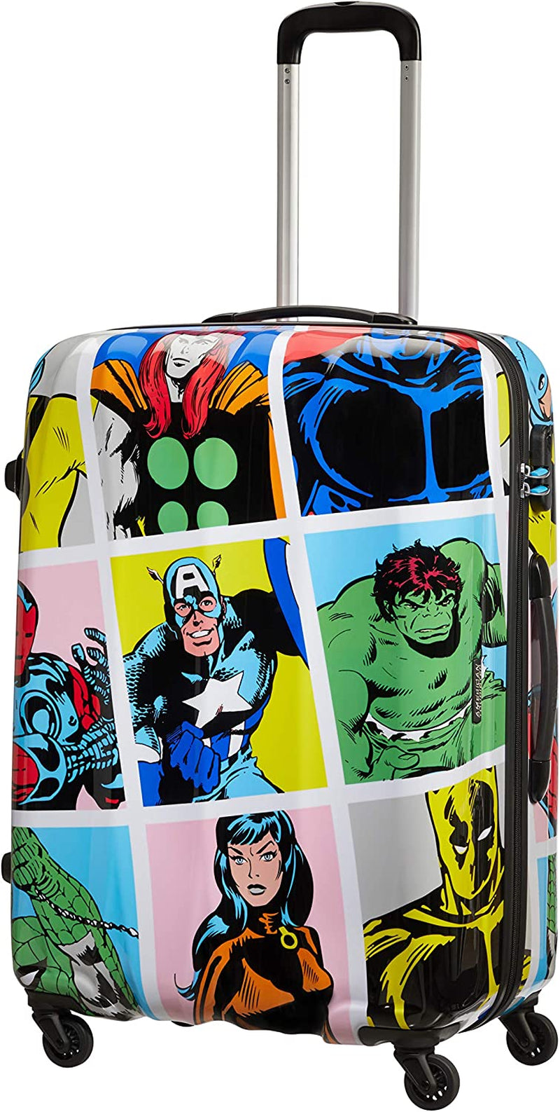 AMERICAN TOURISTER Luggage Suitcase, Multicolored (Marvel Pop Art), L (75 Cm-88 L) Clothing Luggage Luggage & Bags Luggage & Travel Gear Shoes & Jewelry Suitcases