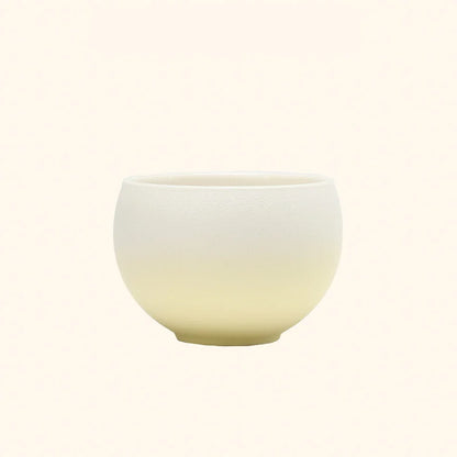 Matte Ombre Ceramic Coffee Cup & Saucer Set