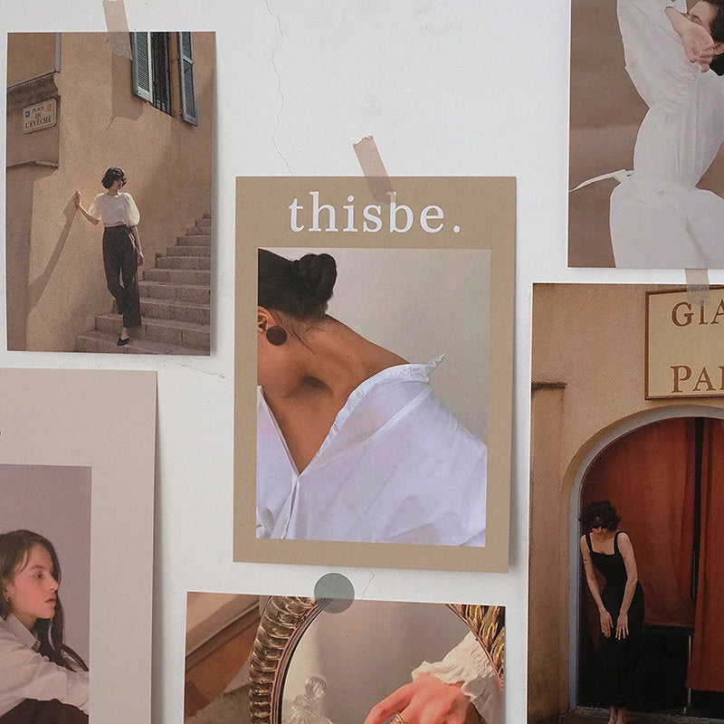 Vintage Parisian Film Aesthetic Wall Collage Kit