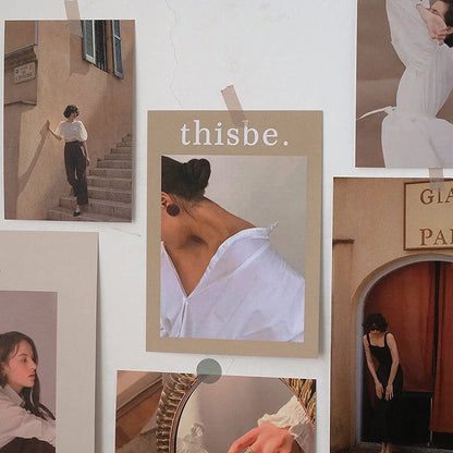 Vintage Parisian Film Aesthetic Wall Collage Kit