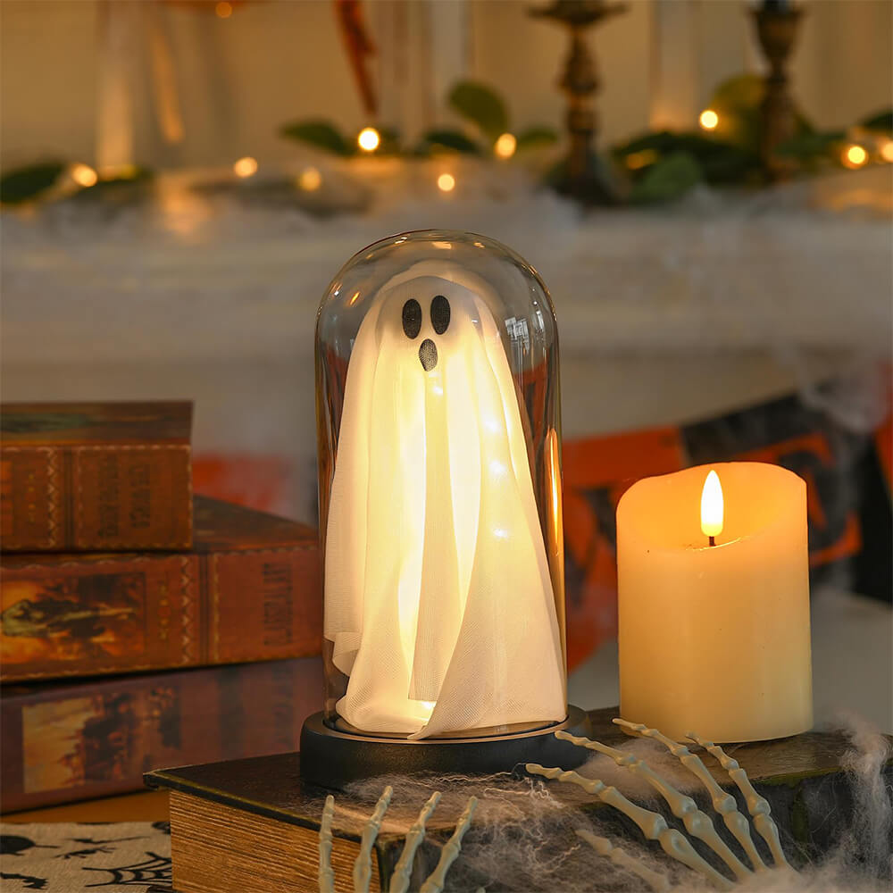 Halloween Glass Cute Ghost Light