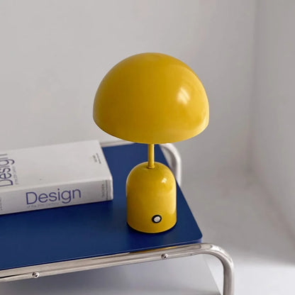 Smooth Mushroom Dome Metal Accent Lamp