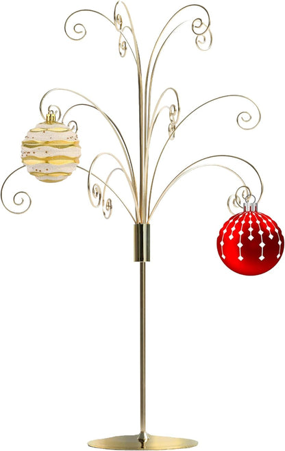 HOHIYA 20 Inch Ornament Tree Display Stand Holder Hanger Wire Hook Hanging Metal for Halloween Christmas Swarovski Crystal Glass Ball Bauble Decorations Gift Craft Black Display Stands Hanging Hook Stands Home & Kitchen Home Décor Accents Home Décor Products