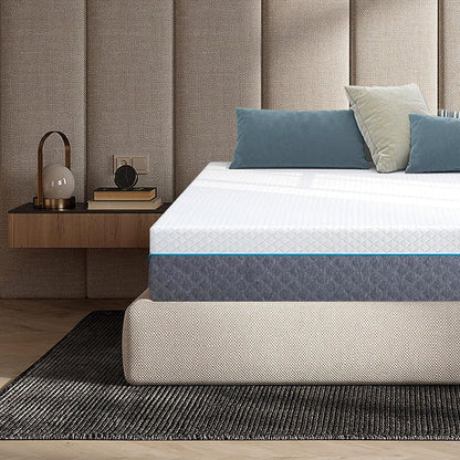 MLILY California King Mattress Memory Foam Mattress in a Box, Certipur-Us Certified Made in USA, Cooling Gel Foam Mattress, Medium Double Firm Mattress for Pressure Relief, White Bedroom Furniture Furniture Home & Kitchen Mattresses Mattresses & Box Springs