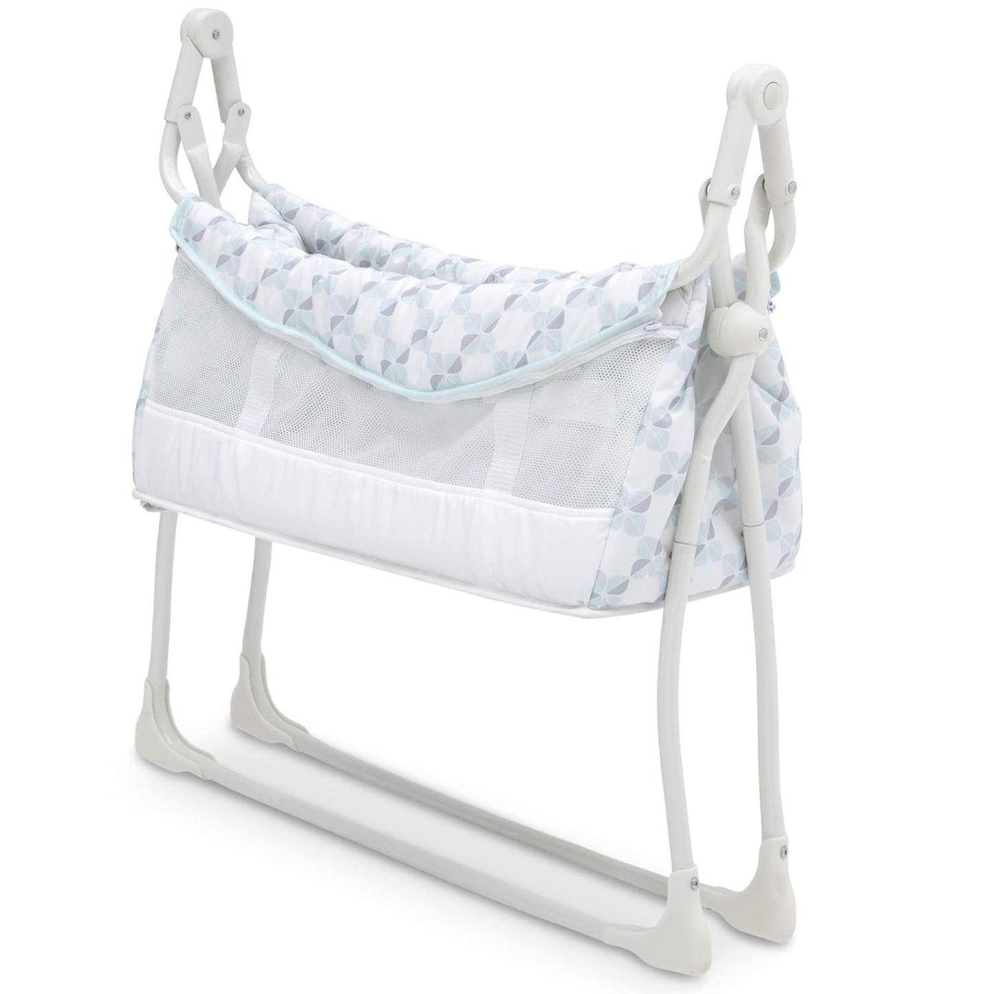 Deluxe Activity Sleeper Bedside Bassinet - Folding Portable Crib for Newborns, Windmill Baby Products Bassinets Furniture Infant & Toddler Beds Nursery