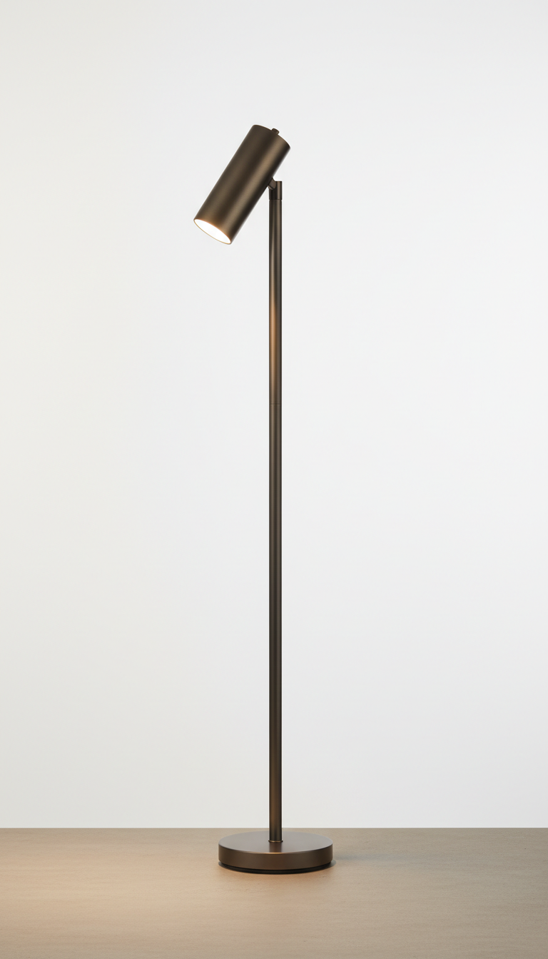 Brushed Metal Floor Lamp