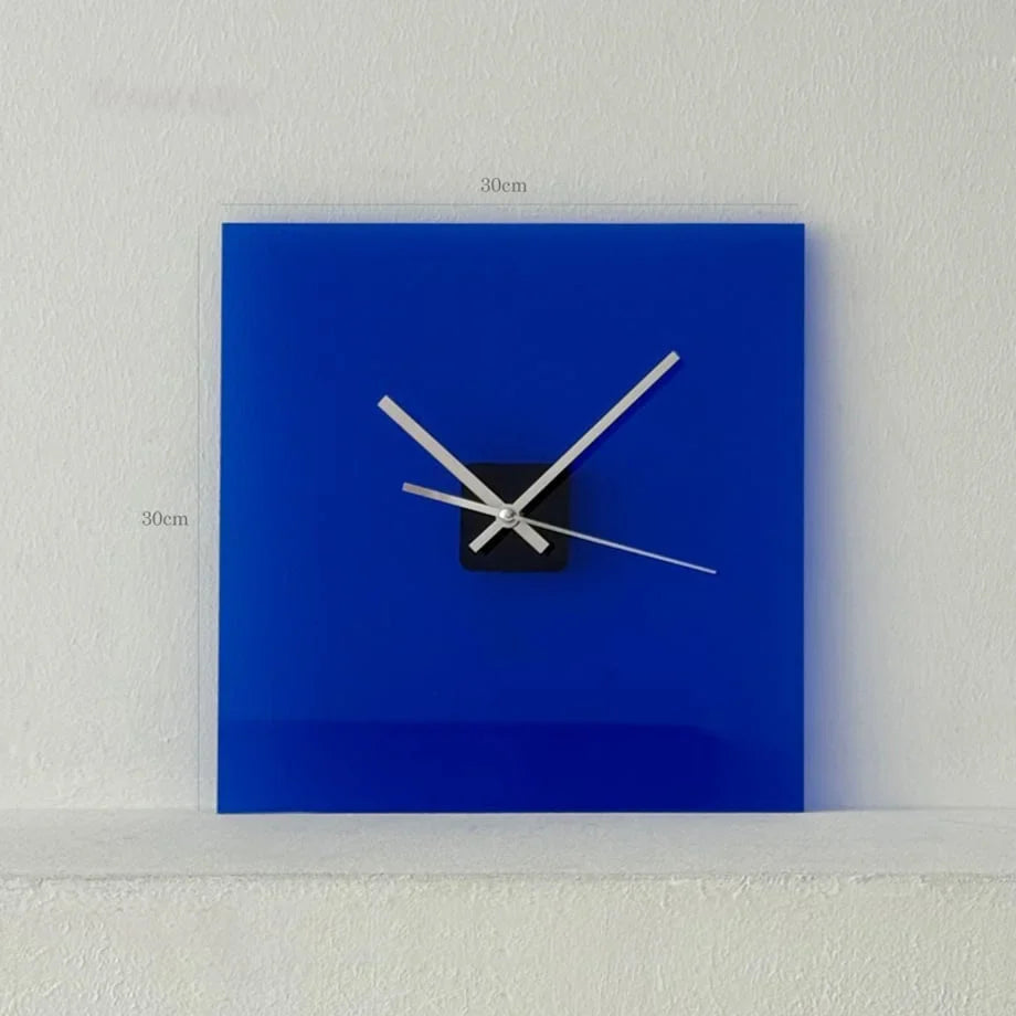 Sleek Solid Color Acrylic Table Clock