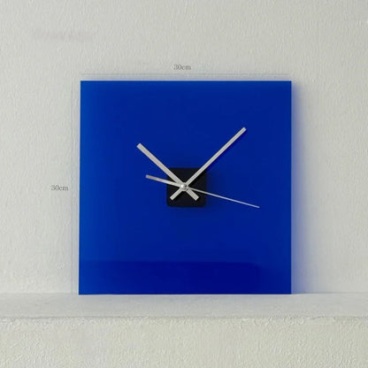 Sleek Solid Color Acrylic Table Clock