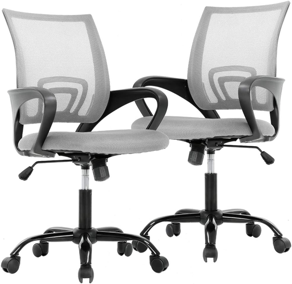 Office Chair Ergonomic Cheap Desk Chair Mesh Executive Computer Chair with Arms for Back Pain, Set of 2 Furniture Home & Kitchen Home Office Chairs Home Office Desk Chairs Home Office Furniture