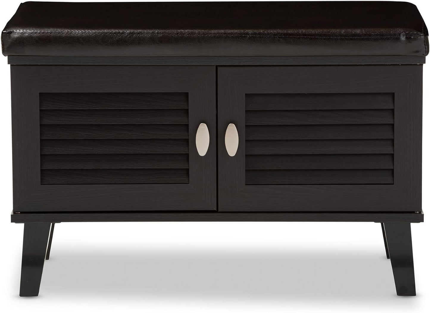 Baxton Studio Fp-6793-Espresso Storage-Benches, Dark Brown Entryway Furniture Furniture Home & Kitchen Storage Benches