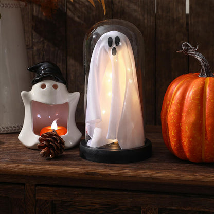 Halloween Glass Cute Ghost Light