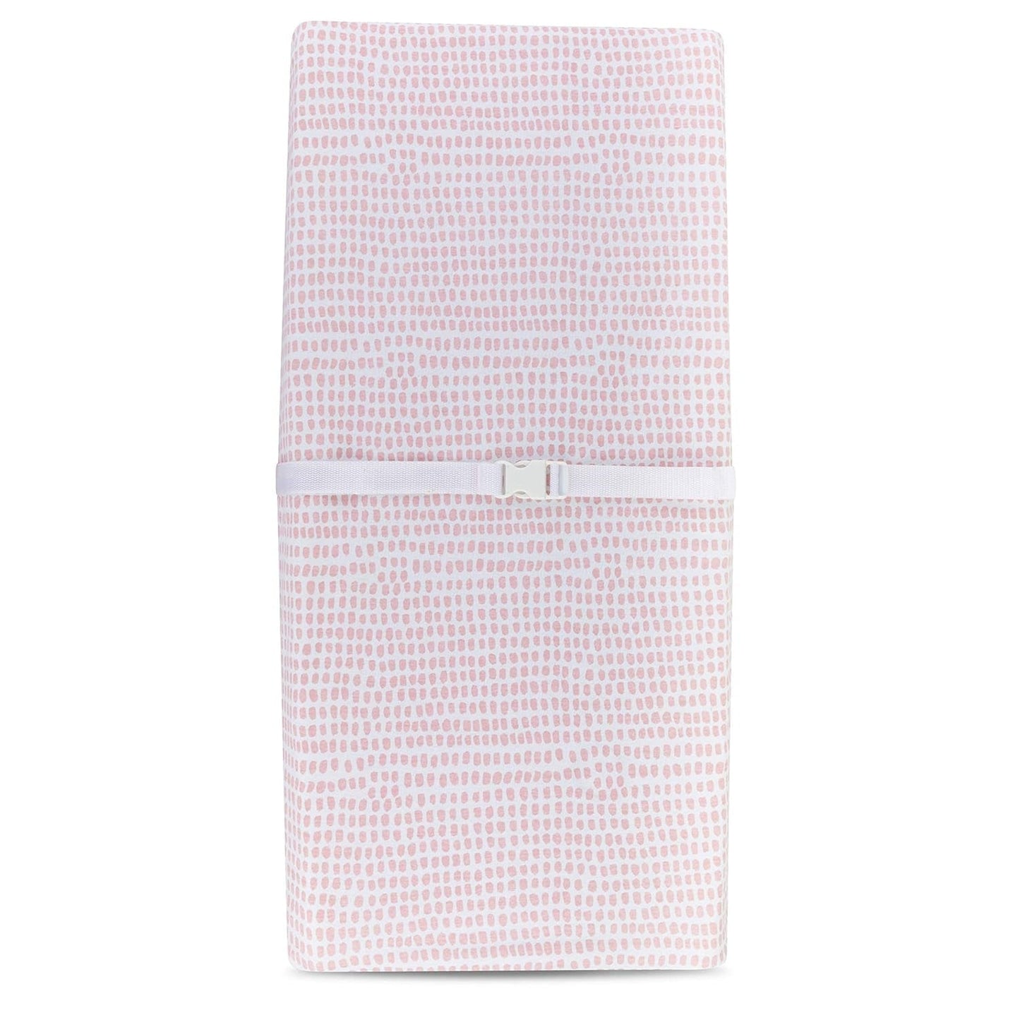 Ely'S & Co. Patent Pending Waterproof Changing Pad Cover Set | Cradle Sheet Set by Ely'S & Co No Need for Changing Pad Liner Mauve Pink Splash & Stripe 2 Pack for Baby Girl Baby Products Changing Table Pads & Covers Covers Diapering