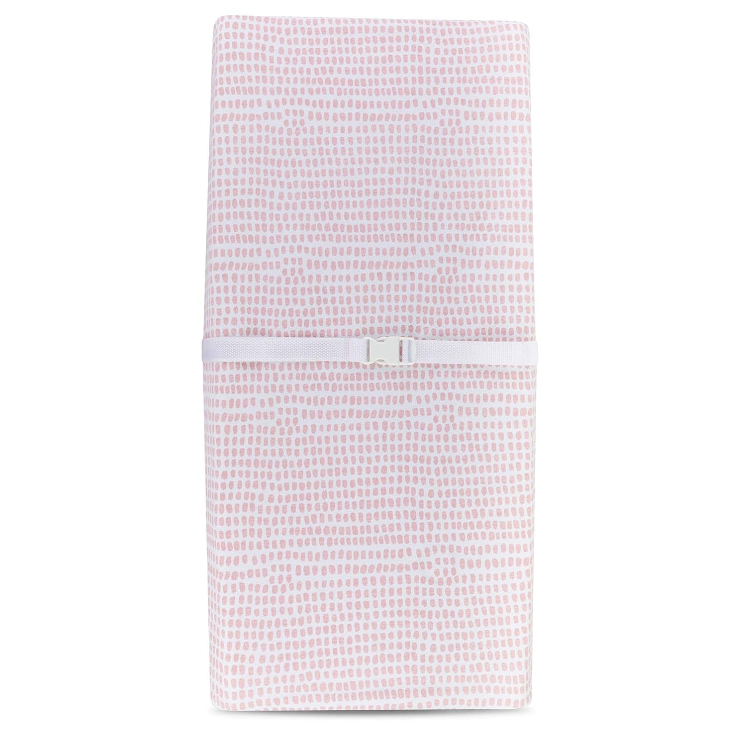 Ely'S & Co. Patent Pending Waterproof Changing Pad Cover Set | Cradle Sheet Set by Ely'S & Co No Need for Changing Pad Liner Mauve Pink Splash & Stripe 2 Pack for Baby Girl Baby Products Changing Table Pads & Covers Covers Diapering