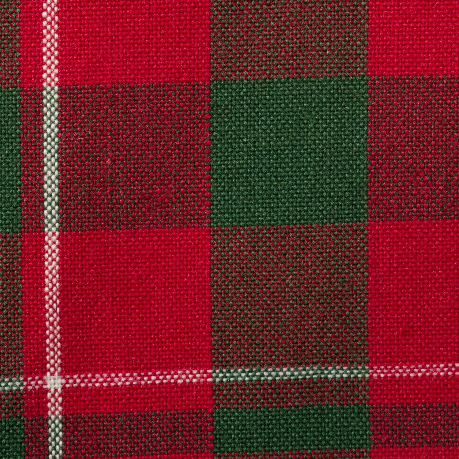 DII Holiday Dining Table Linen Collection Tartan Holly Plaid, Square Cloth Napkin Set, 20X20, Red & Green, 6 Count Cloth Napkins Home & Kitchen Kitchen & Dining Kitchen & Table Linens