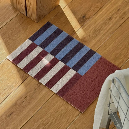 Bauhaus Geometric PVC Coil Entryway Doormat