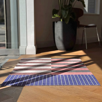 Bauhaus Geometric PVC Coil Entryway Doormat