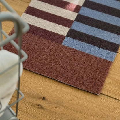 Bauhaus Geometric PVC Coil Entryway Doormat