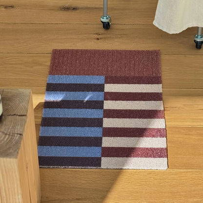 Bauhaus Geometric PVC Coil Entryway Doormat