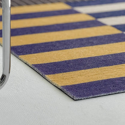 Bauhaus Geometric PVC Coil Entryway Doormat