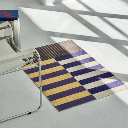 Bauhaus Geometric PVC Coil Entryway Doormat