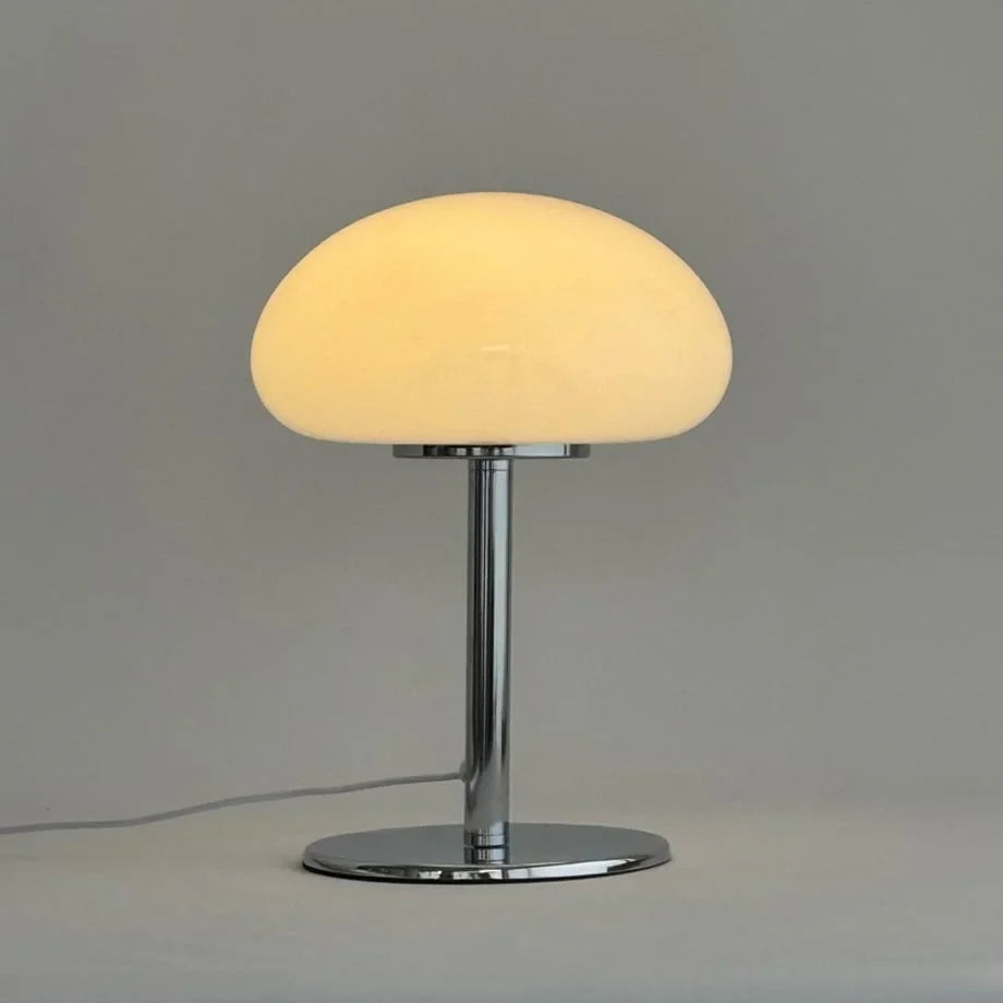 Glossy Dome Metal Mushroom Accent Lamp
