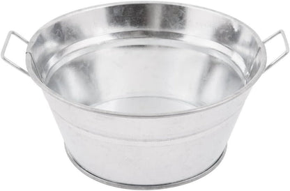 American Metalcraft MTUB69 Natural Galvanized Steel Oval Tub with Side Handle 8-5/8" L X 5-1/2" W X 2-1/2" H 32-Ounce, Silver Bar & Wine Tools Beverage Tubs Home & Kitchen Kitchen & Dining Kitchen Utensils & Gadgets