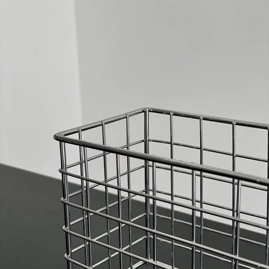 Wireframe Grid Metal Desktop Organizer