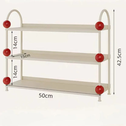 Playful Bauble Two-Tone Metal Desk Shelf