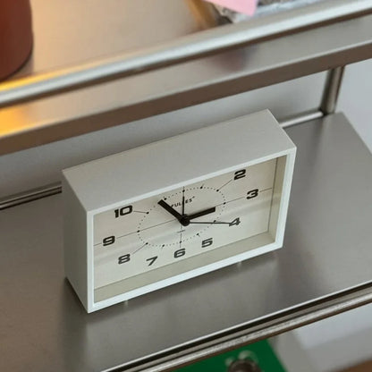 Matte Retro Analog ABS Table Clock