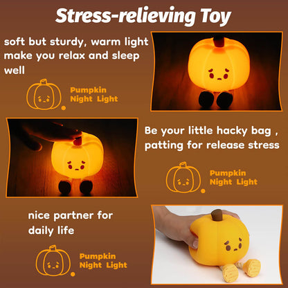 Halloween Silicone Pumpkin Pat Light