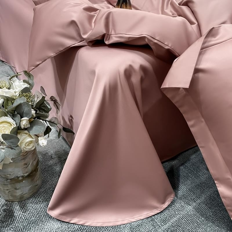 Neo Rosy Brown Cotton Bedding Set