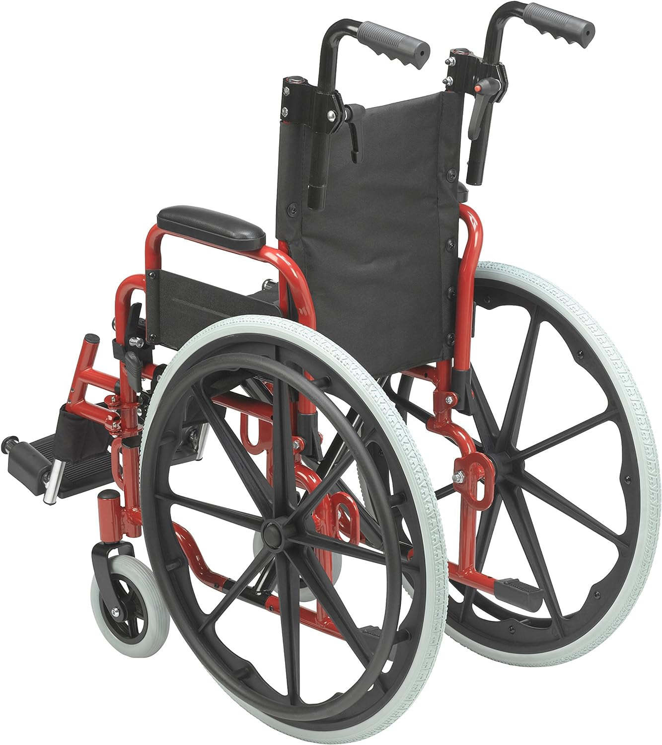 Drive Medical ‎WB1200-2GFR Wallaby Pediatric Wheelchair with Flip-Back Desk Arms, Fire Truck Red Mobility & Daily Living Aids Mobility Aids & Equipment Mobility Scooters & Accessories Self-Propelled Wheelchairs Wheelchairs