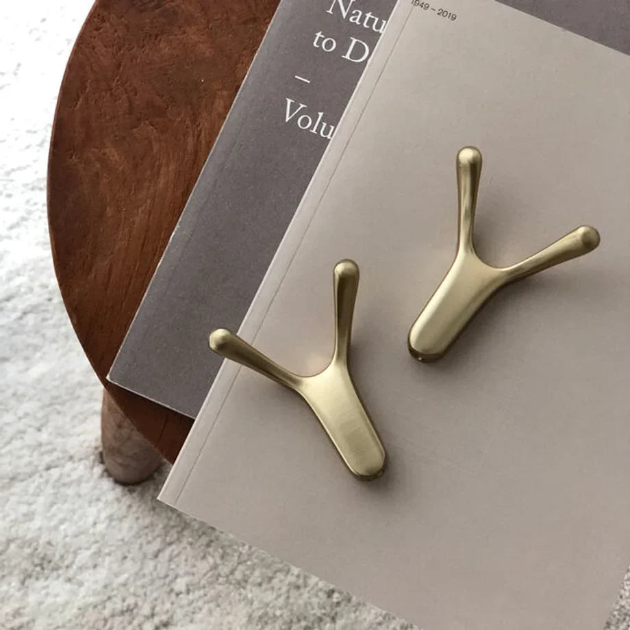 Smooth Branch-Shaped Metal Decorative Hooks