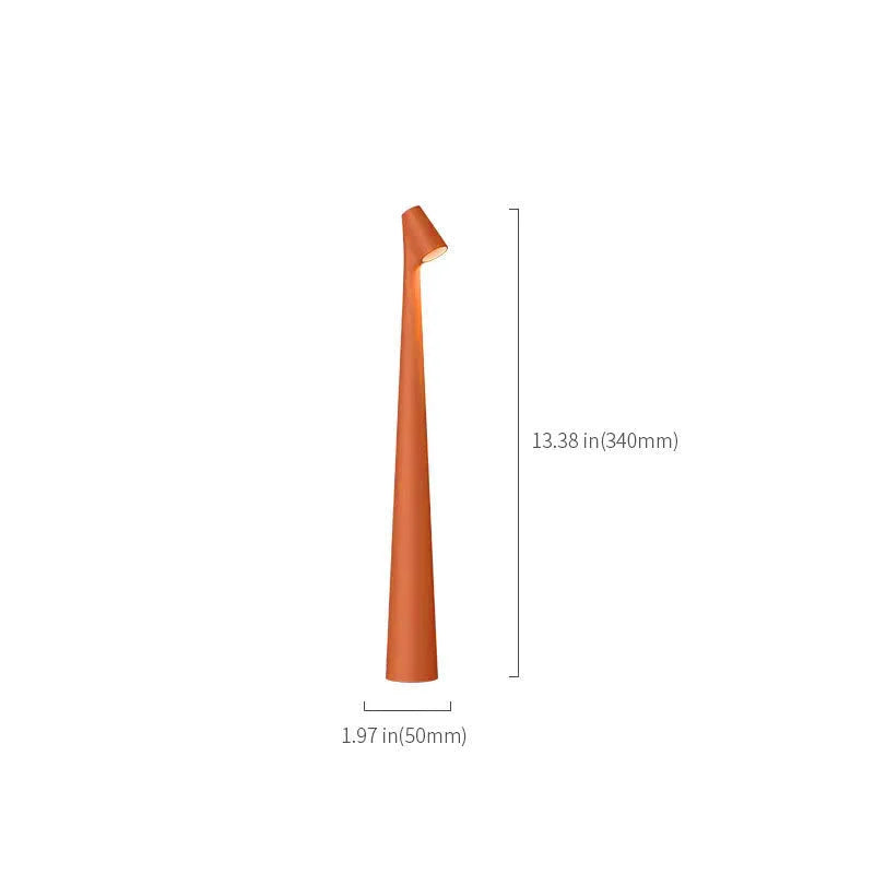 Sculptural Metal Cordless Touch Lamp