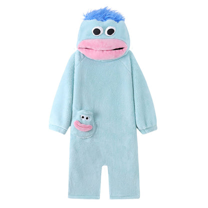 Big Mouth Monster Fleece Onesie Pajama tag__new_NEW