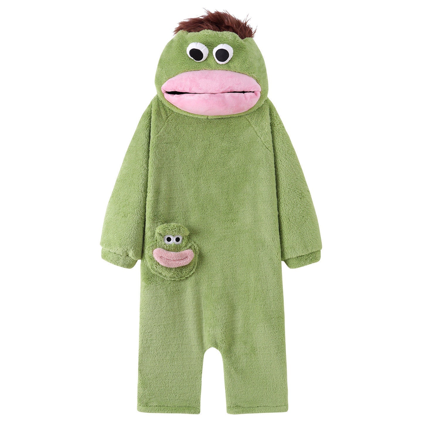 Big Mouth Monster Fleece Onesie Pajama tag__new_NEW