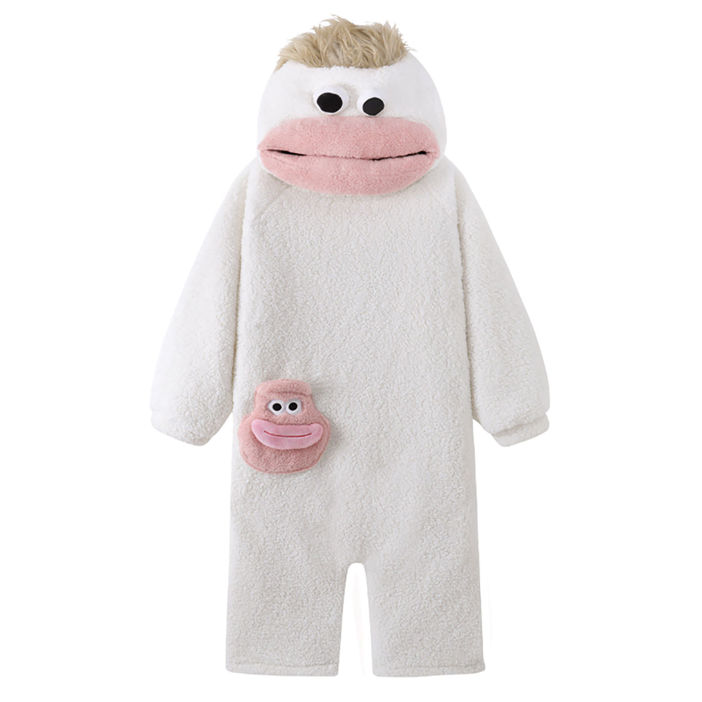 Big Mouth Monster Fleece Onesie Pajama tag__new_NEW