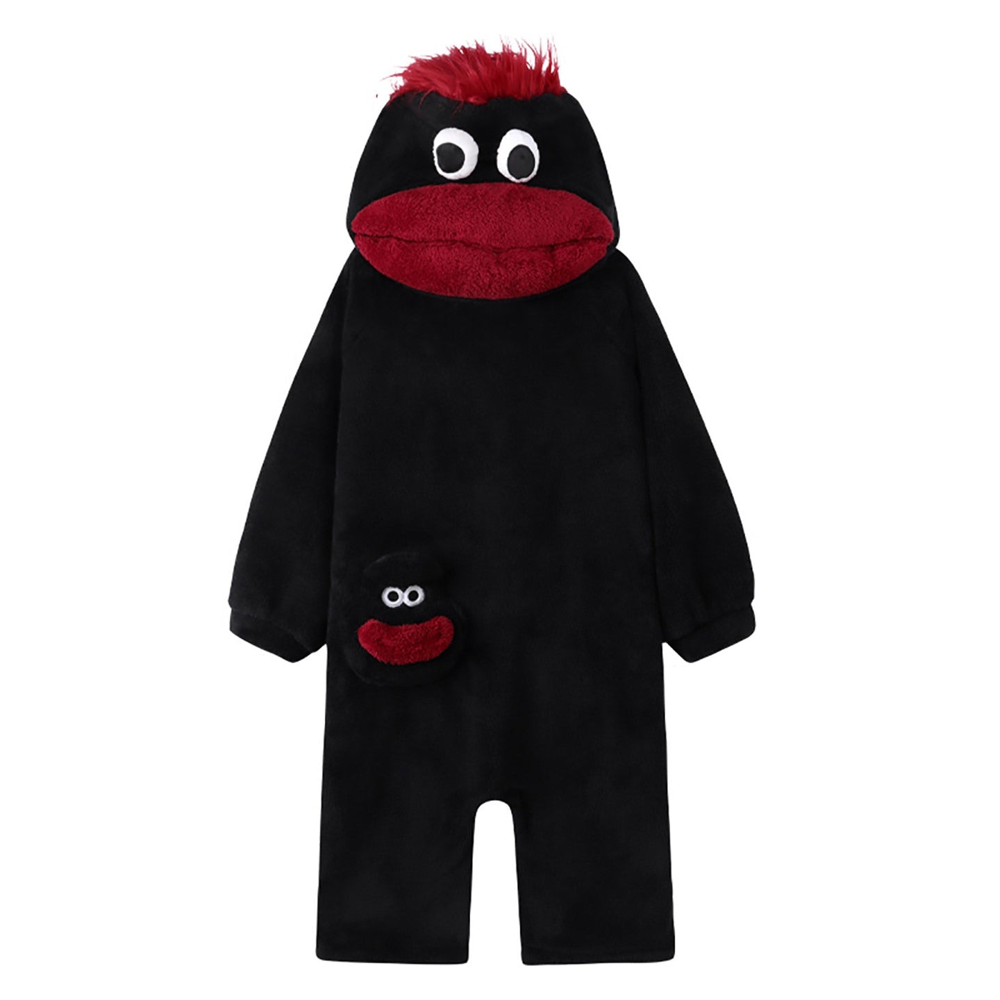 Big Mouth Monster Fleece Onesie Pajama tag__new_NEW