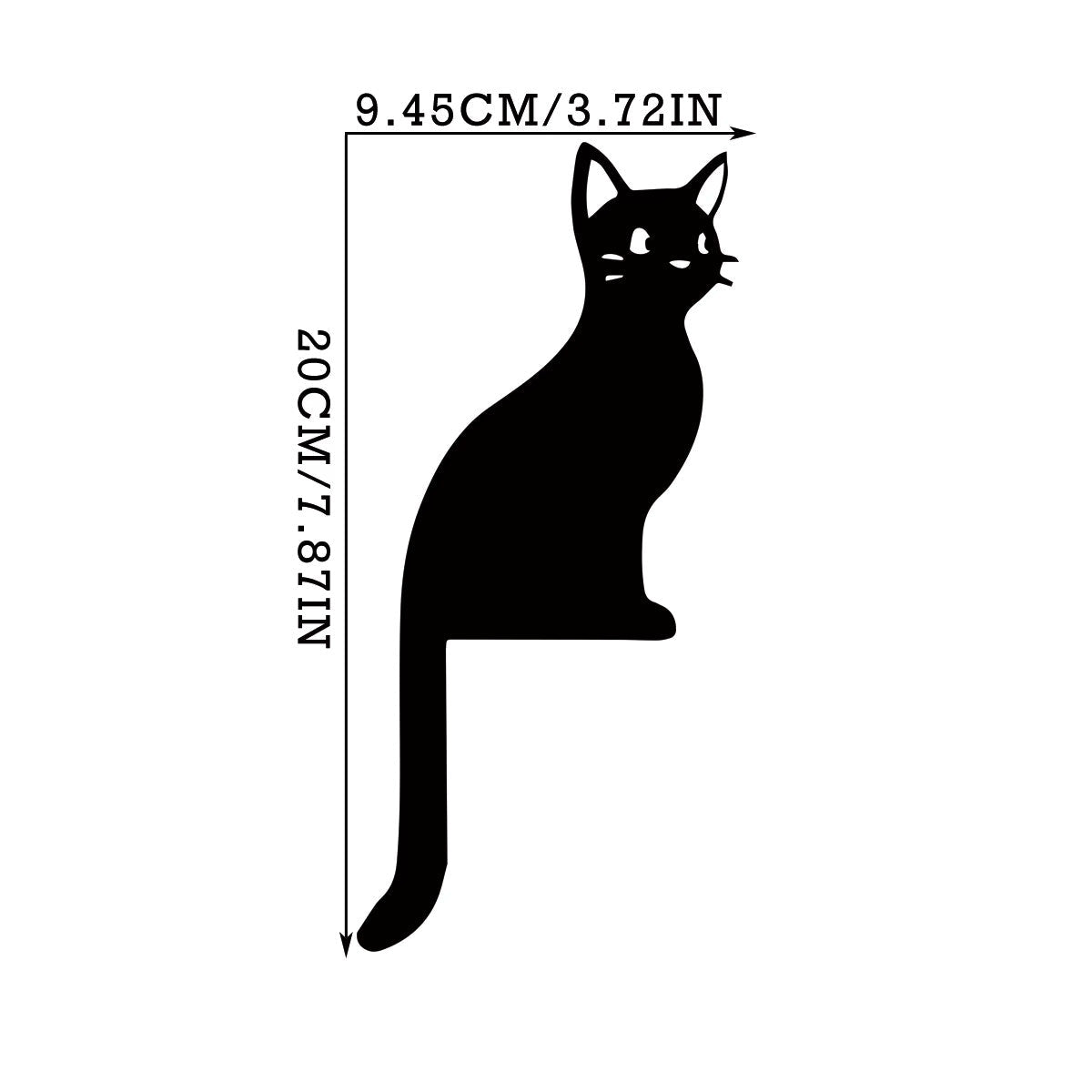 Black Cat Door Frame Decor