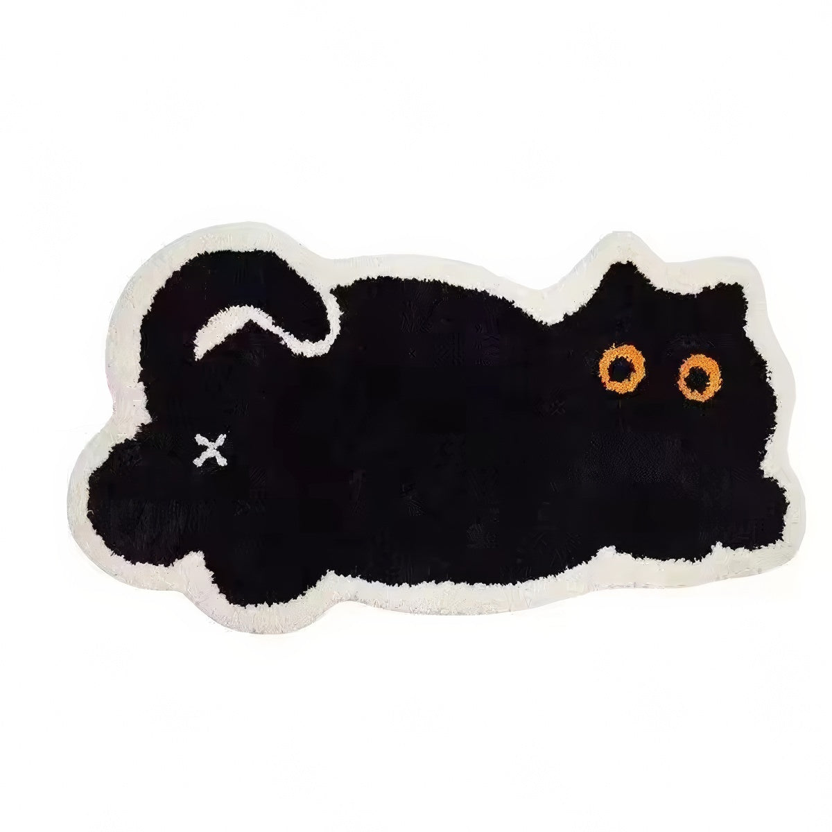 Black Cat Tufted Rug