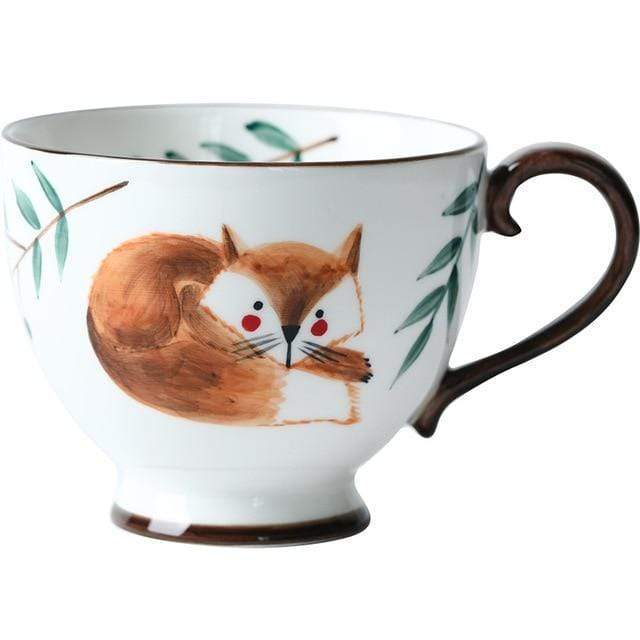 Hand-painted Animals Ceramic Coffee Mug