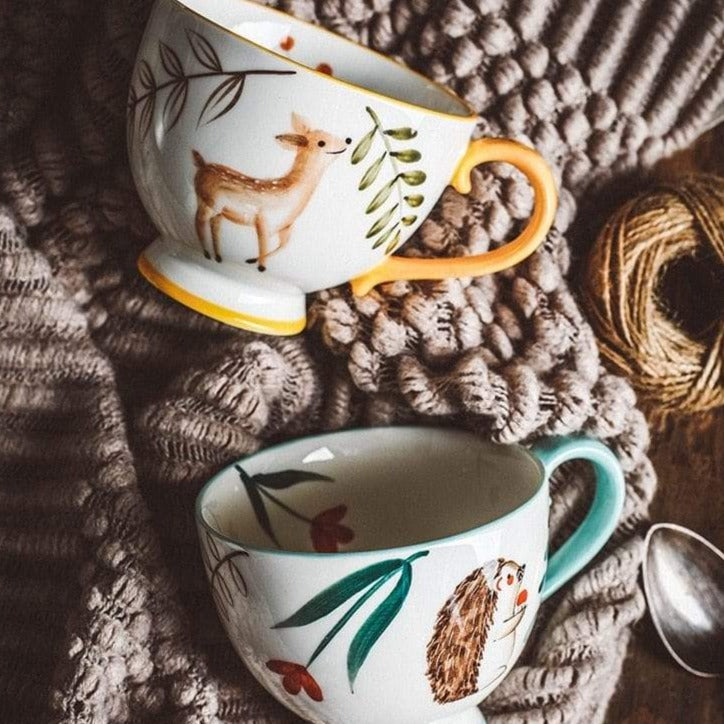 Hand-painted Animals Ceramic Coffee Mug