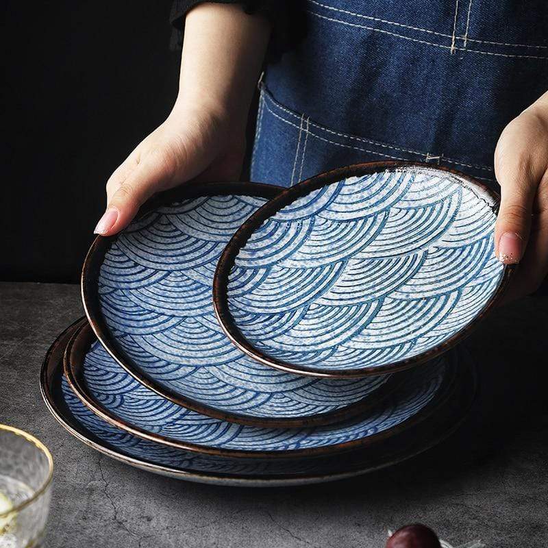 Japanese Waves Dinnerware Set