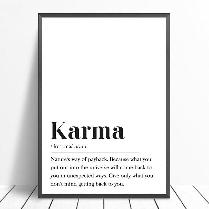 Karma Wall Art Canvas